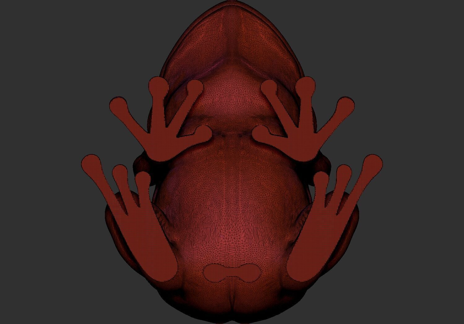 stylized frog 3d printable stl model 3D print model_8