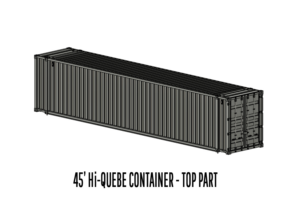 CARGO-0077 Container ISO standard H0-scale 3D print model_7