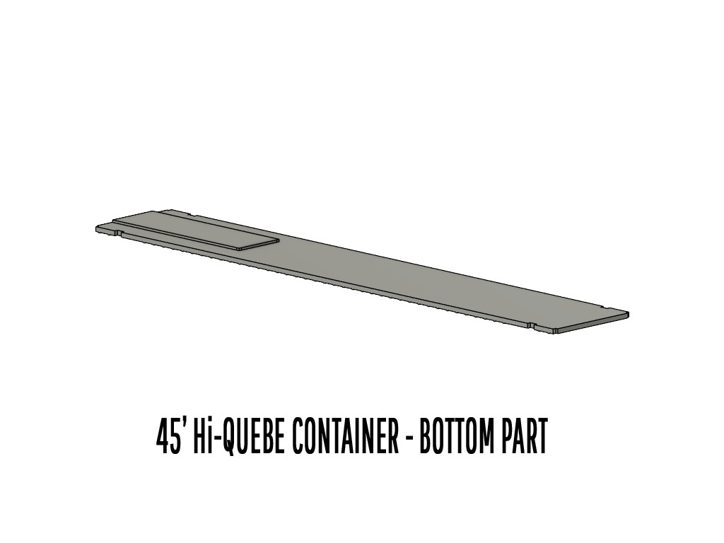 CARGO-0077 Container ISO standard H0-scale 3D print model_8