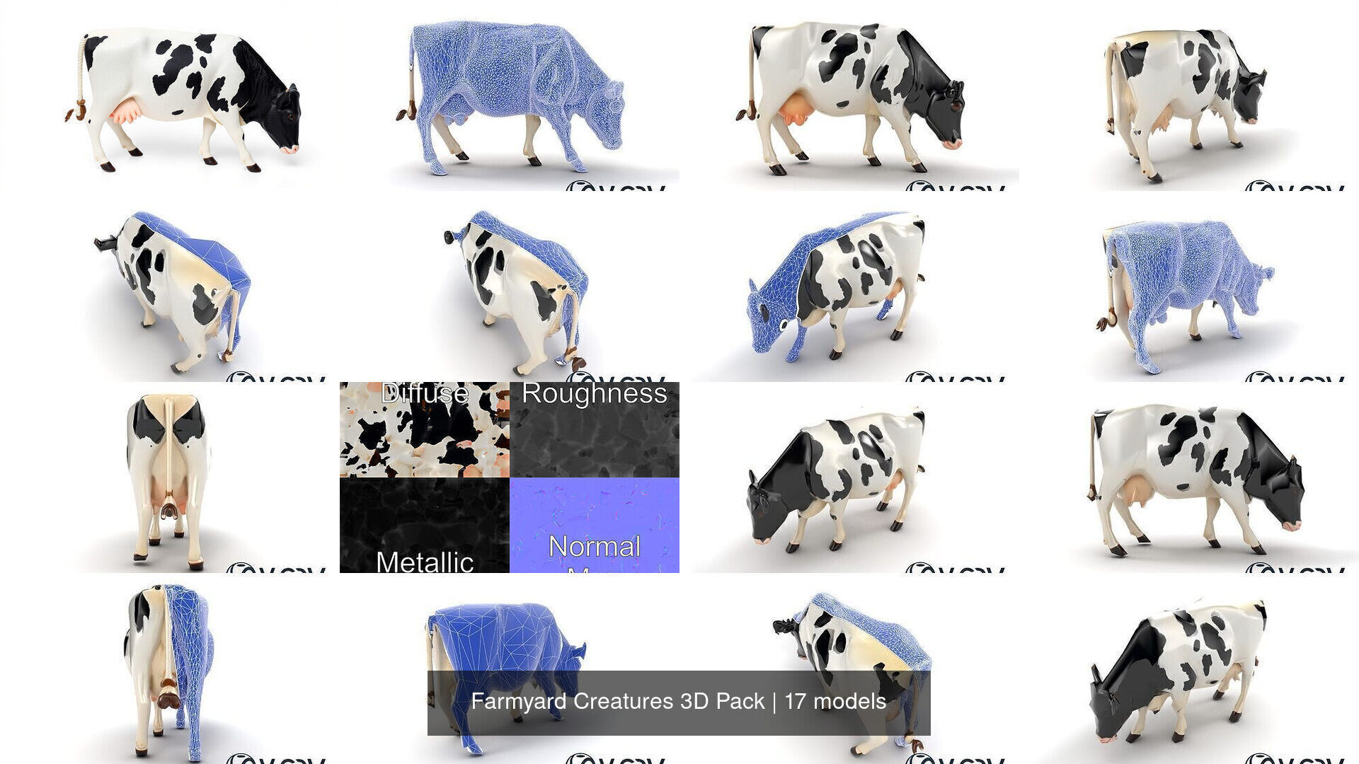 Farmyard Creatures 3D Pack 3D Model Collection_2