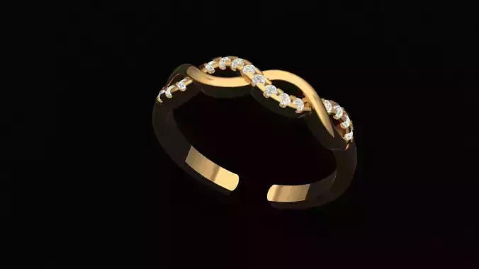 Infinity Diamond Ring