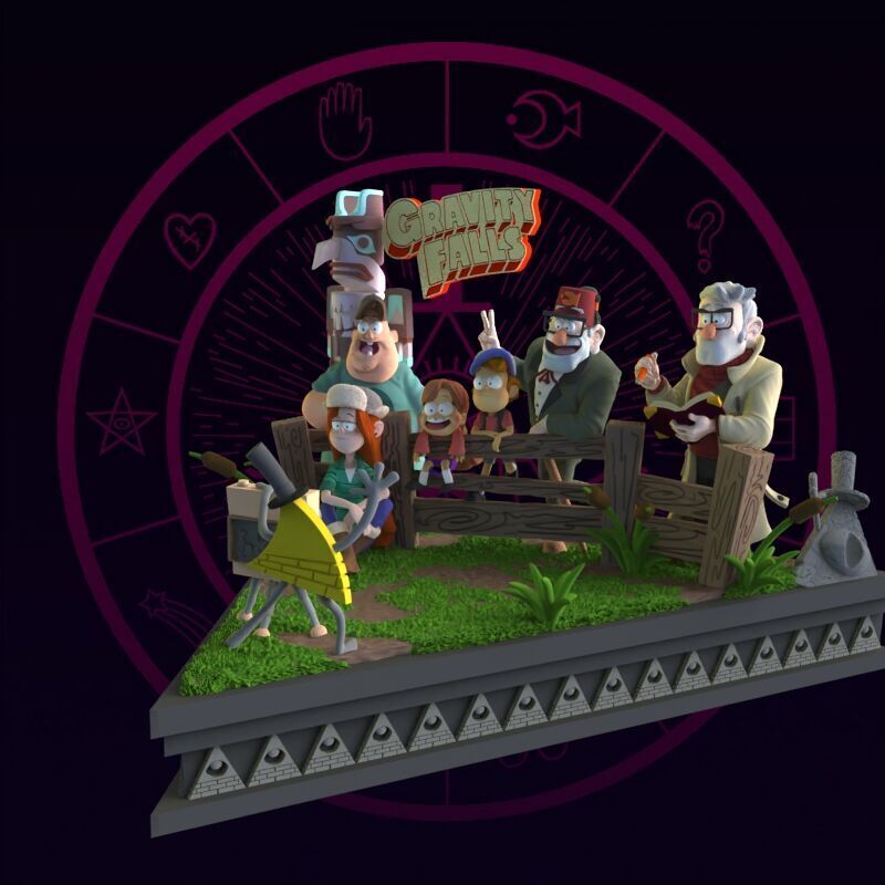 Gravity Falls Diorama 3D print model_27