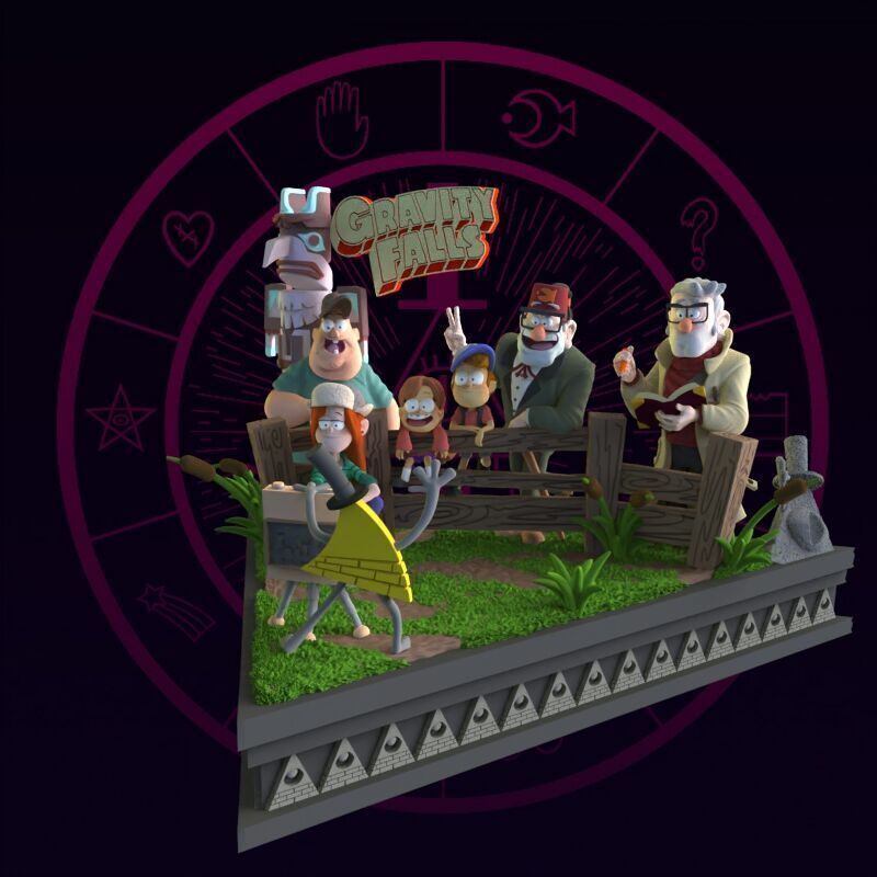 Gravity Falls Diorama 3D print model_45