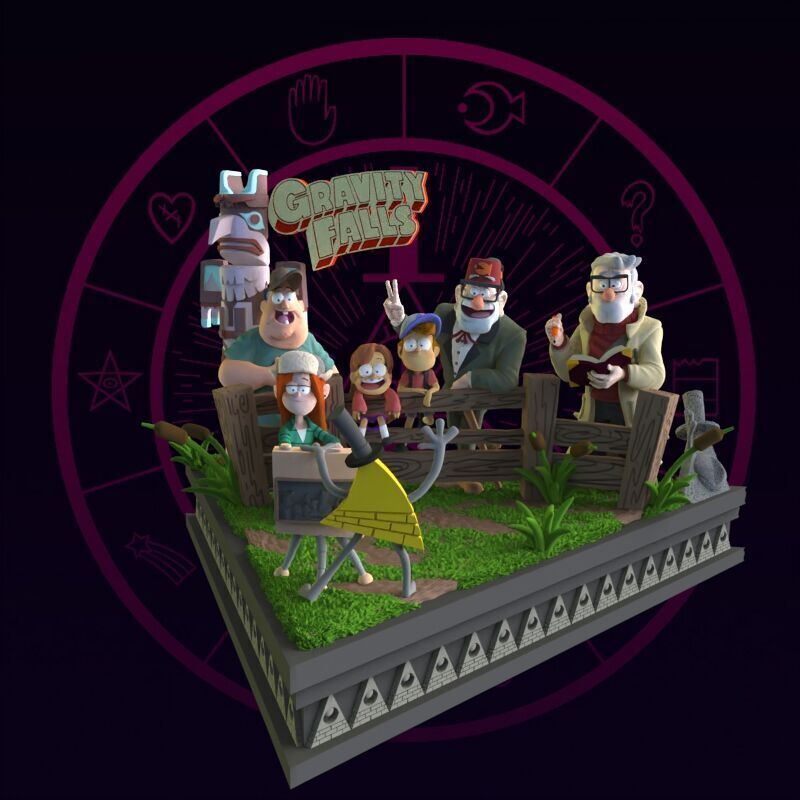 Gravity Falls Diorama 3D print model_20