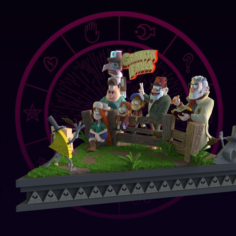 Gravity Falls Diorama 3D print model_30
