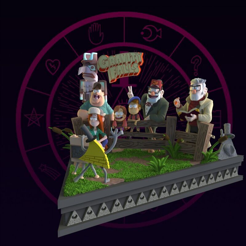 Gravity Falls Diorama 3D print model_48