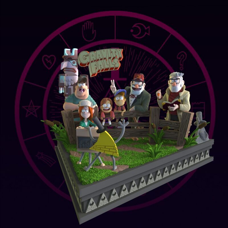 Gravity Falls Diorama 3D print model_19