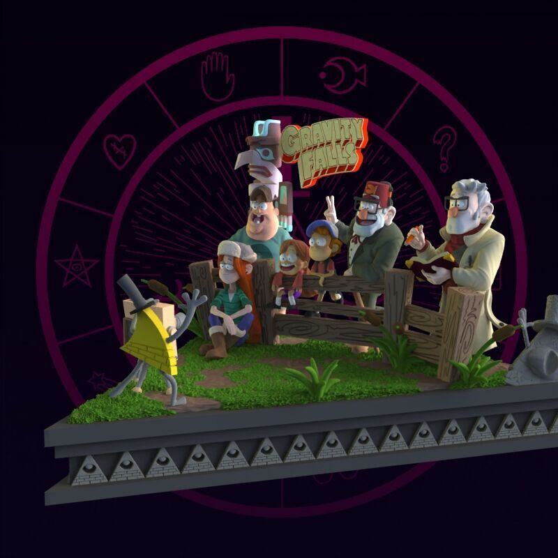 Gravity Falls Diorama 3D print model_46