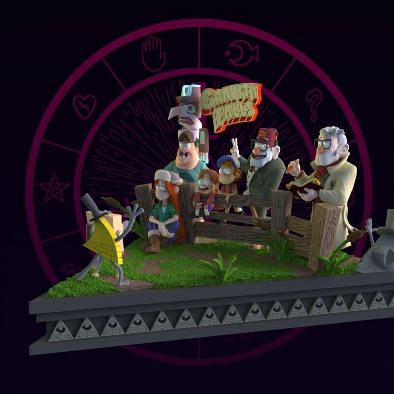 Gravity Falls Diorama 3D print model_29
