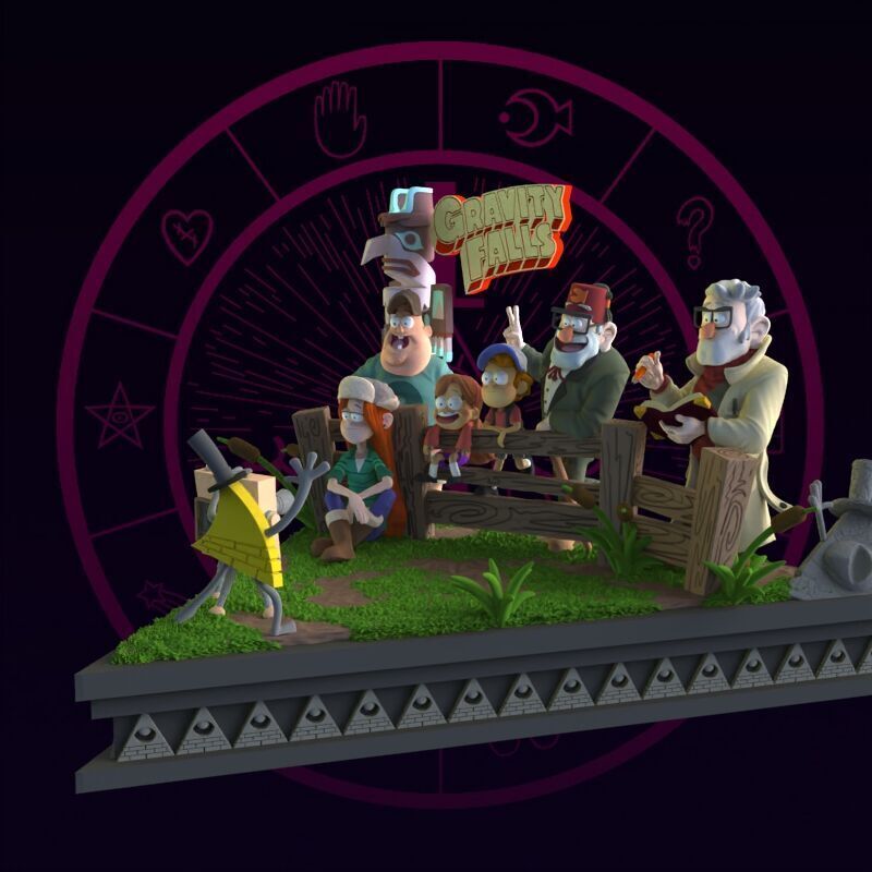 Gravity Falls Diorama 3D print model_26
