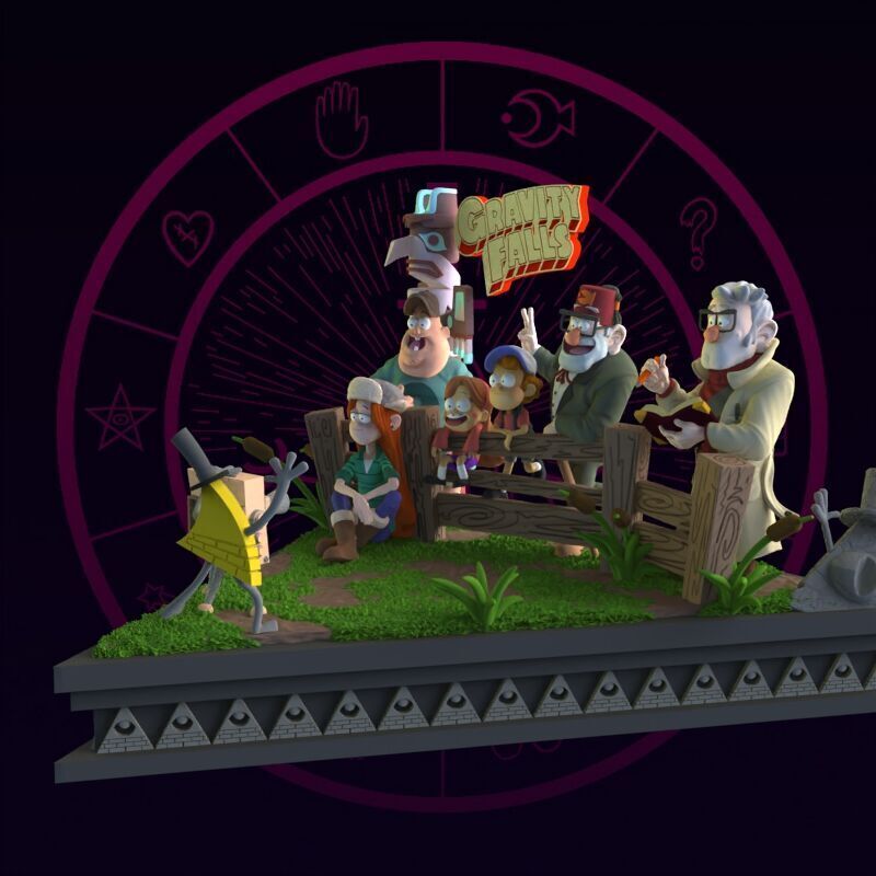 Gravity Falls Diorama 3D print model_28