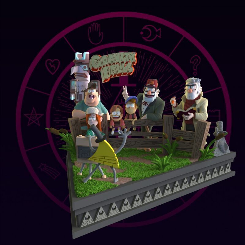 Gravity Falls Diorama 3D print model_42