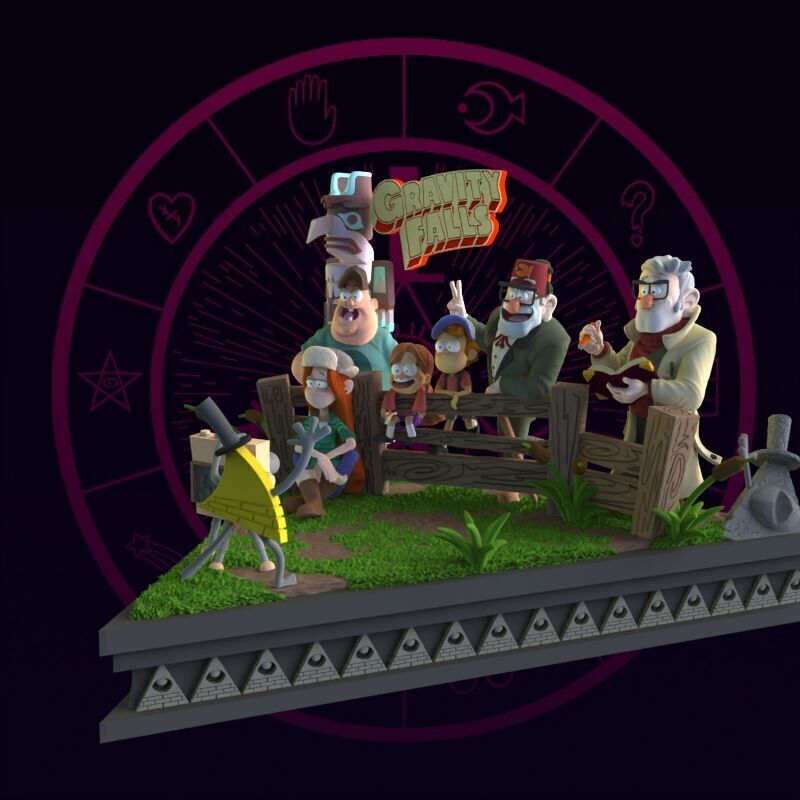 Gravity Falls Diorama 3D print model_18