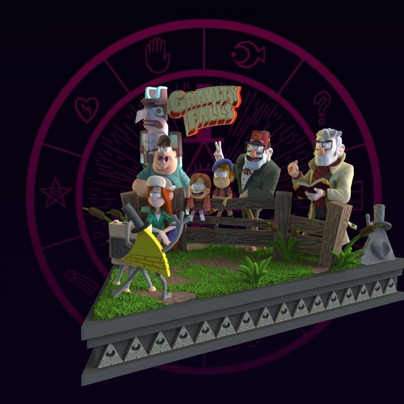 Gravity Falls Diorama 3D print model_35