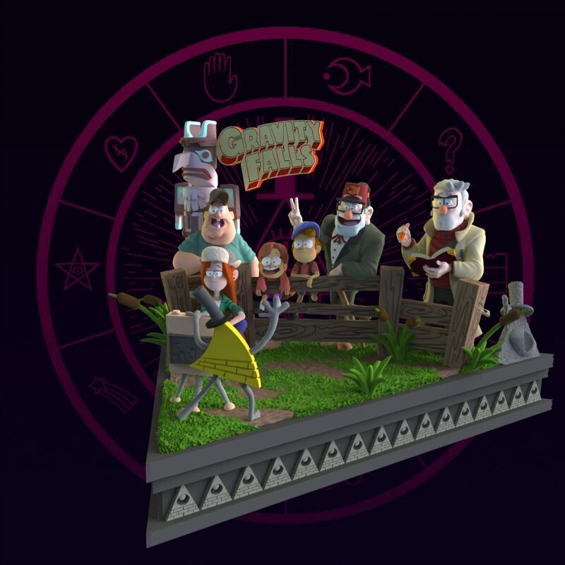 Gravity Falls Diorama 3D print model_47