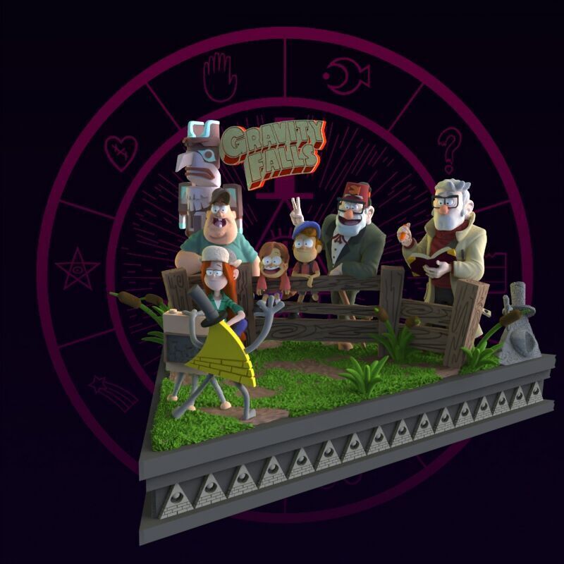 Gravity Falls Diorama 3D print model_38