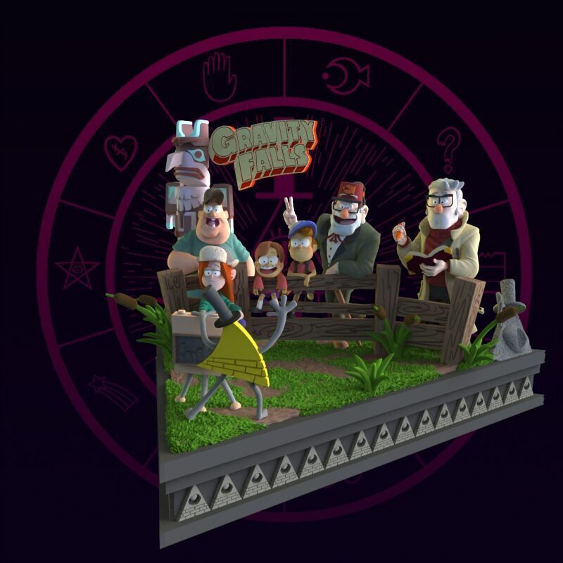 Gravity Falls Diorama 3D print model_43