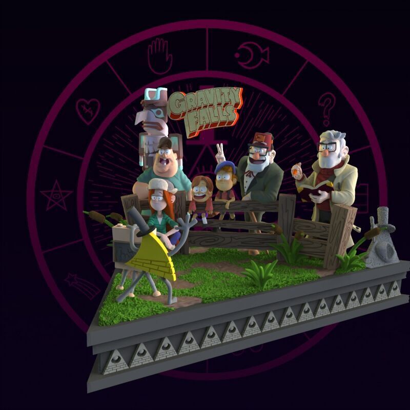 Gravity Falls Diorama 3D print model_34
