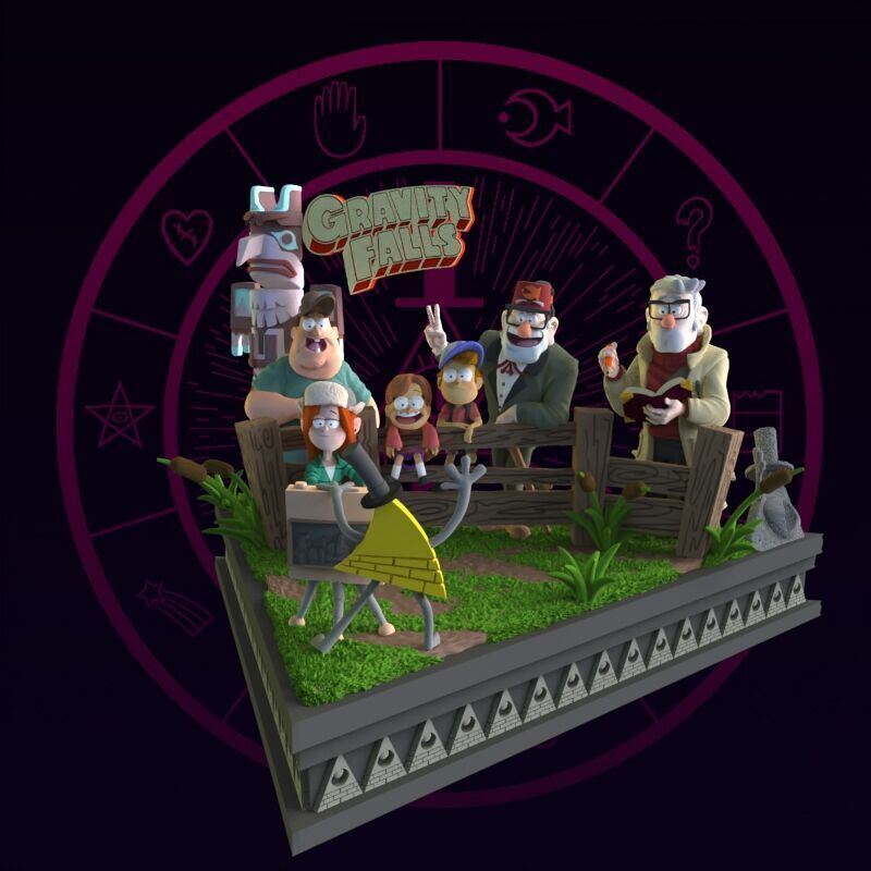 Gravity Falls Diorama 3D print model_37