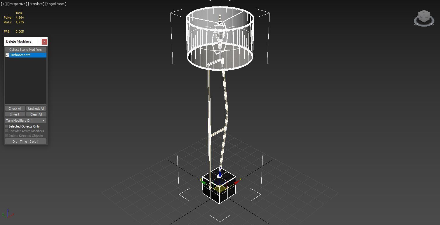 Renwil Angelov LPF3117 Floor Lamp 3D model_7