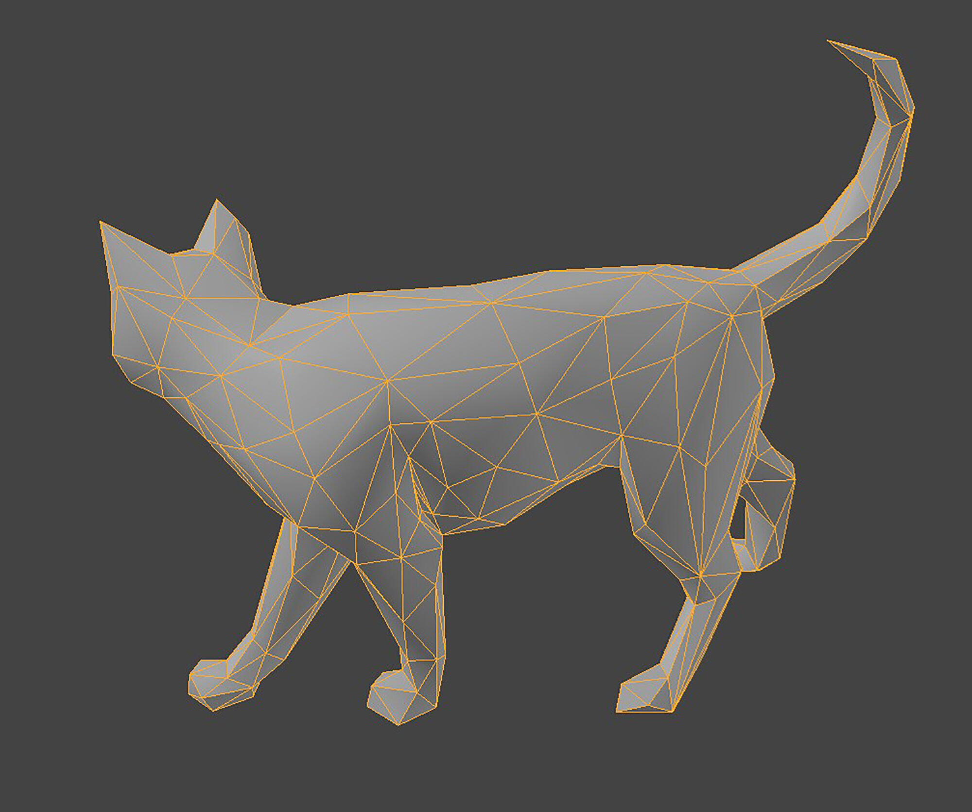 Cat 3D Print Model Geometric 3D print model_11