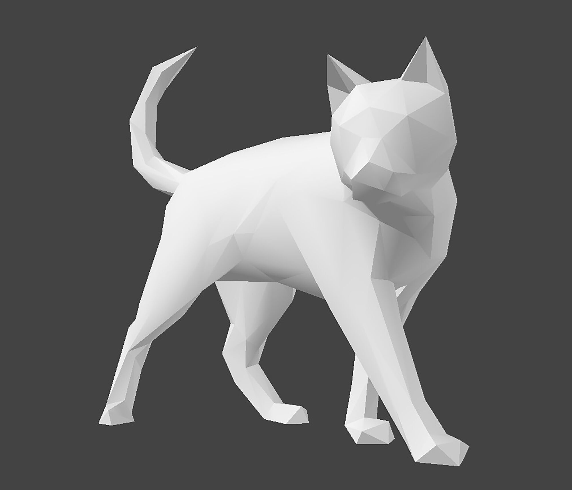 Cat 3D Print Model Geometric 3D print model_12