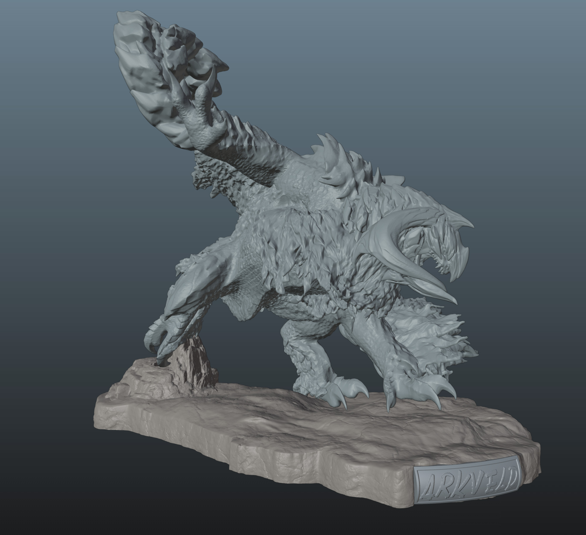 Monster Hunter Wilds Arkveld 3D print model_4