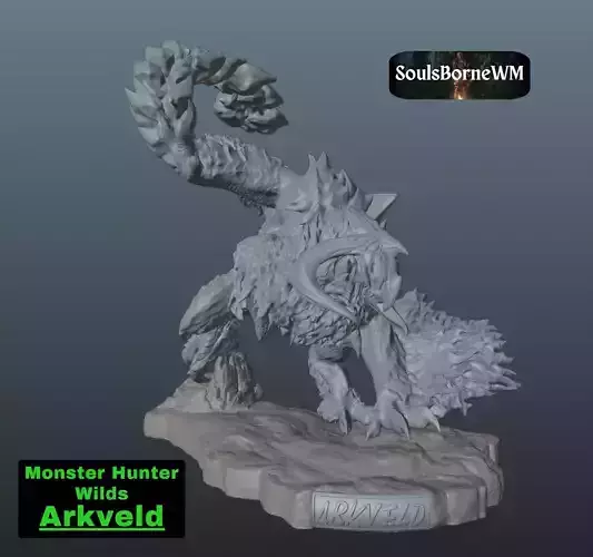 Monster Hunter Wilds Arkveld 3D print model