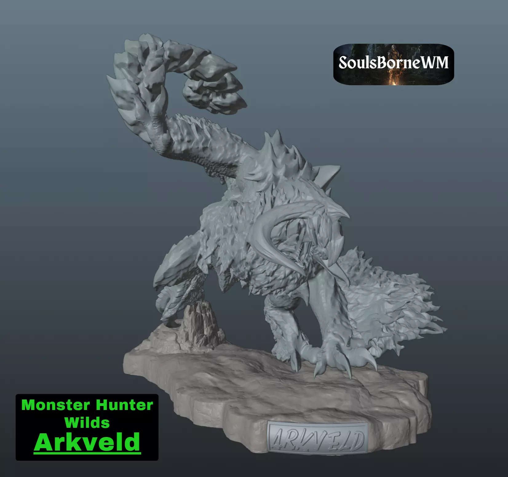 Monster Hunter Wilds Arkveld 3D print model_0
