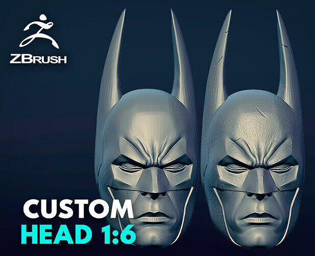 BATMAN - CUSTOM HEAD 3D print model