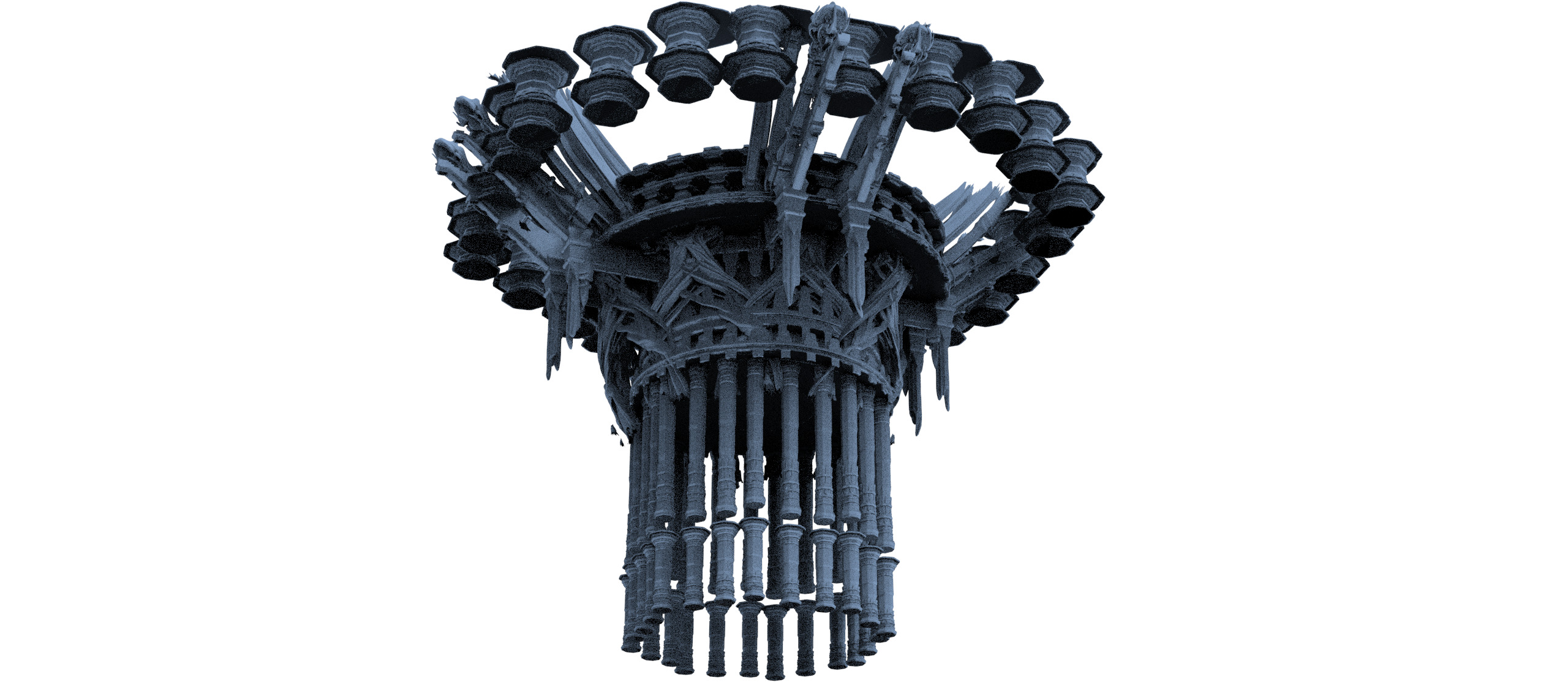 Tower of the Castle cliff collection 3D model_11