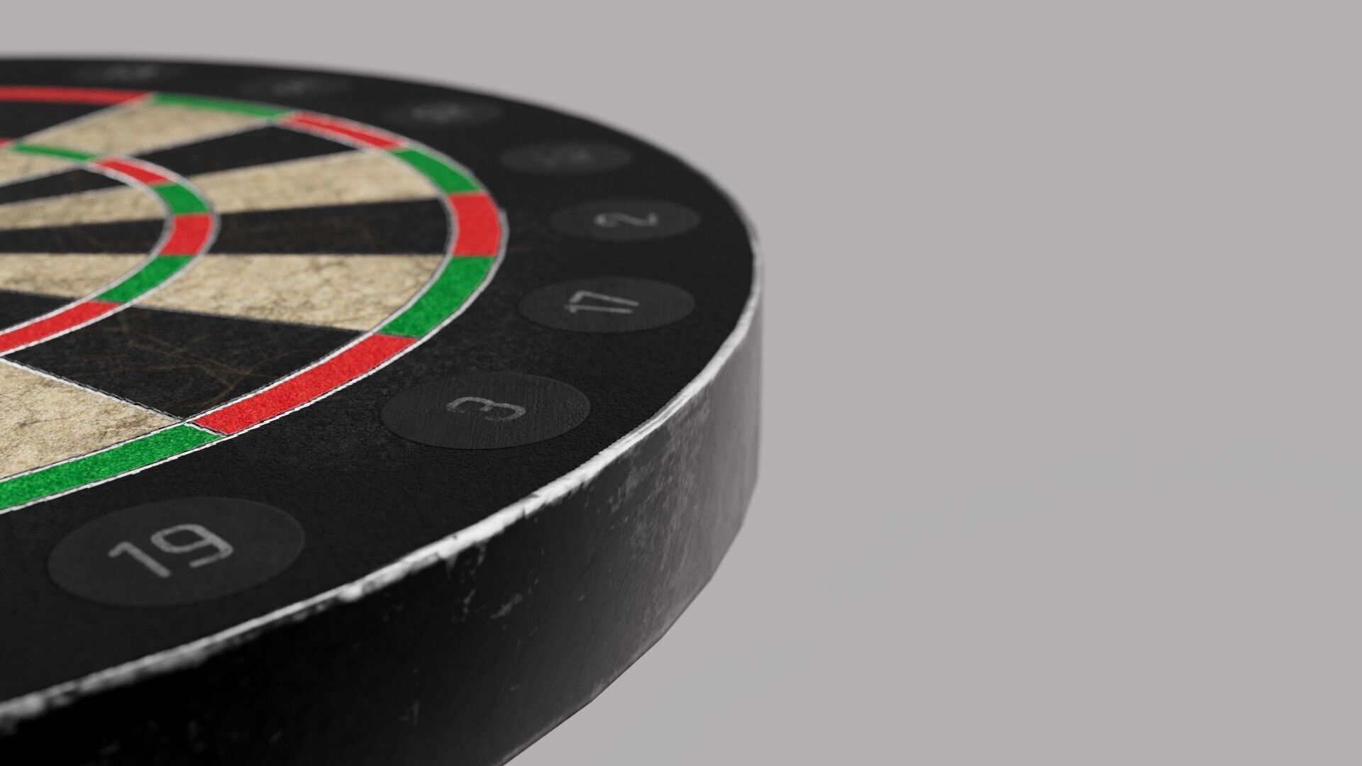 Dartboard - Game Ready Free low-poly 3D model_4
