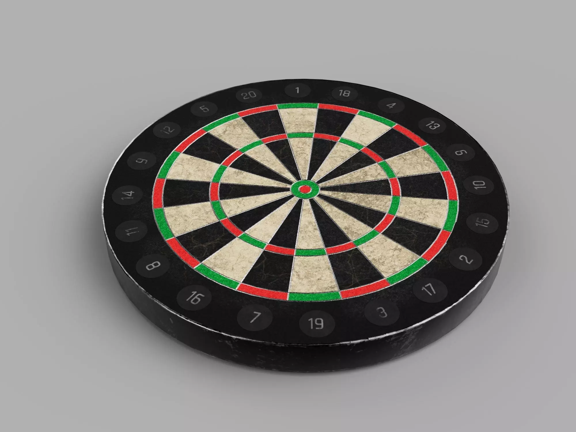 Dartboard - Game Ready Free low-poly 3D model_0