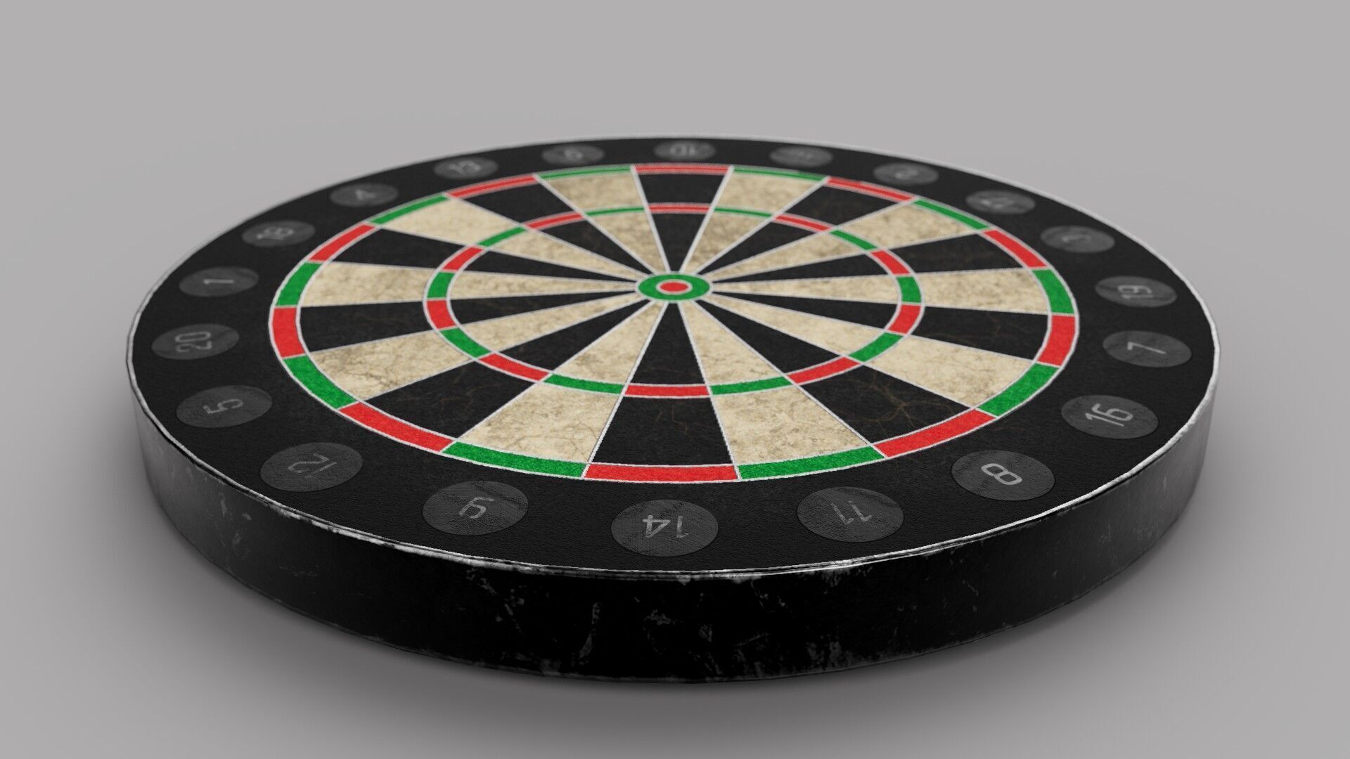 Dartboard - Game Ready Free low-poly 3D model_1