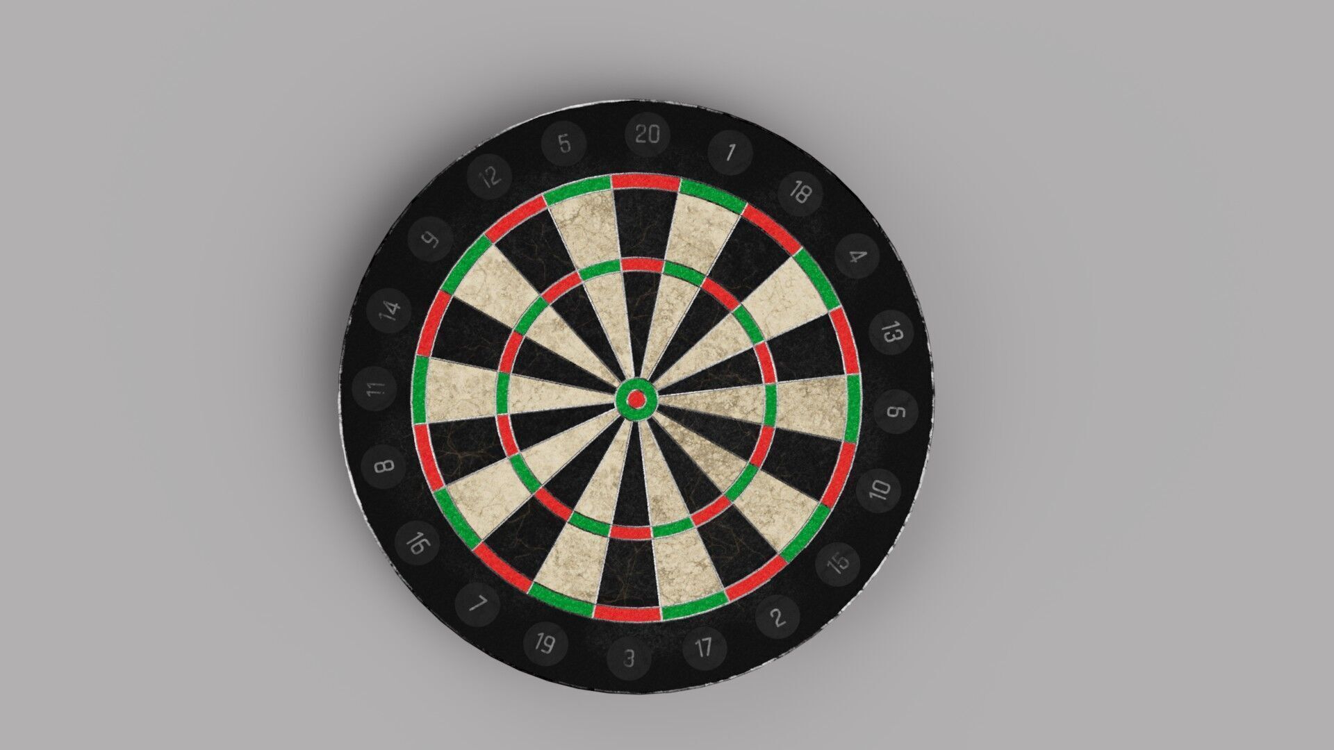 Dartboard - Game Ready Free low-poly 3D model_2