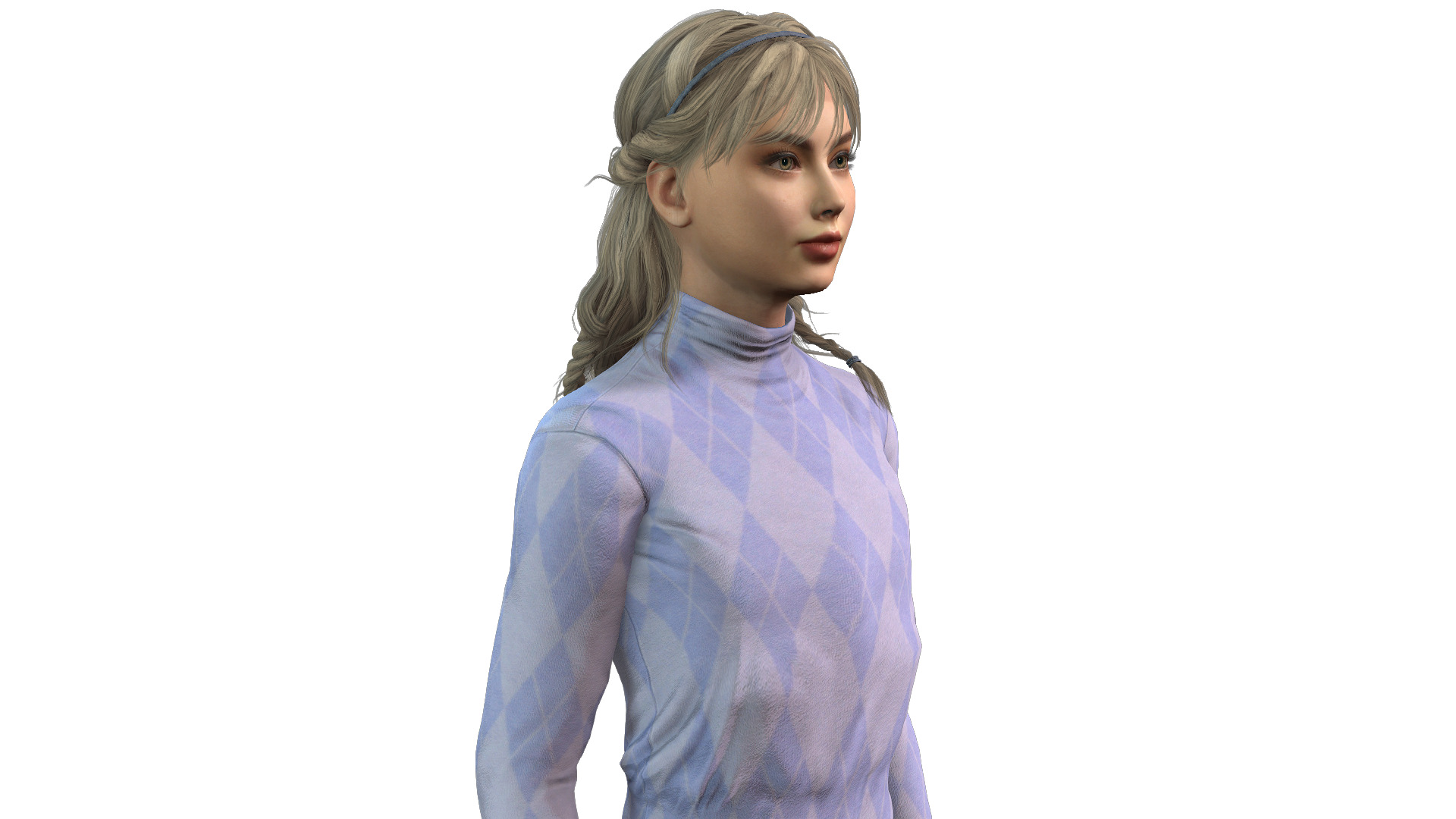 High Quality 3D Model of a lady 3D model_8