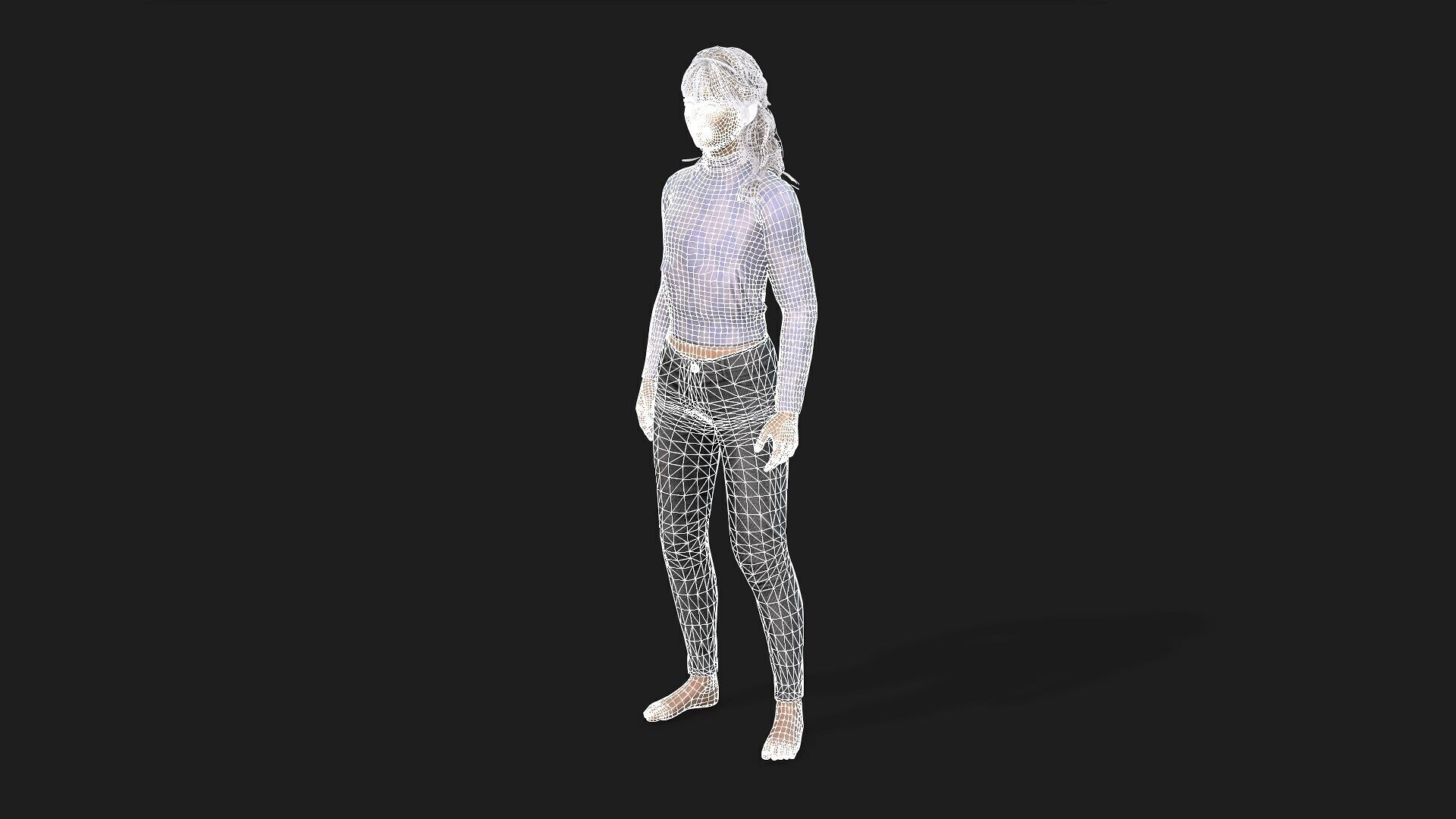 High Quality 3D Model of a lady 3D model_20
