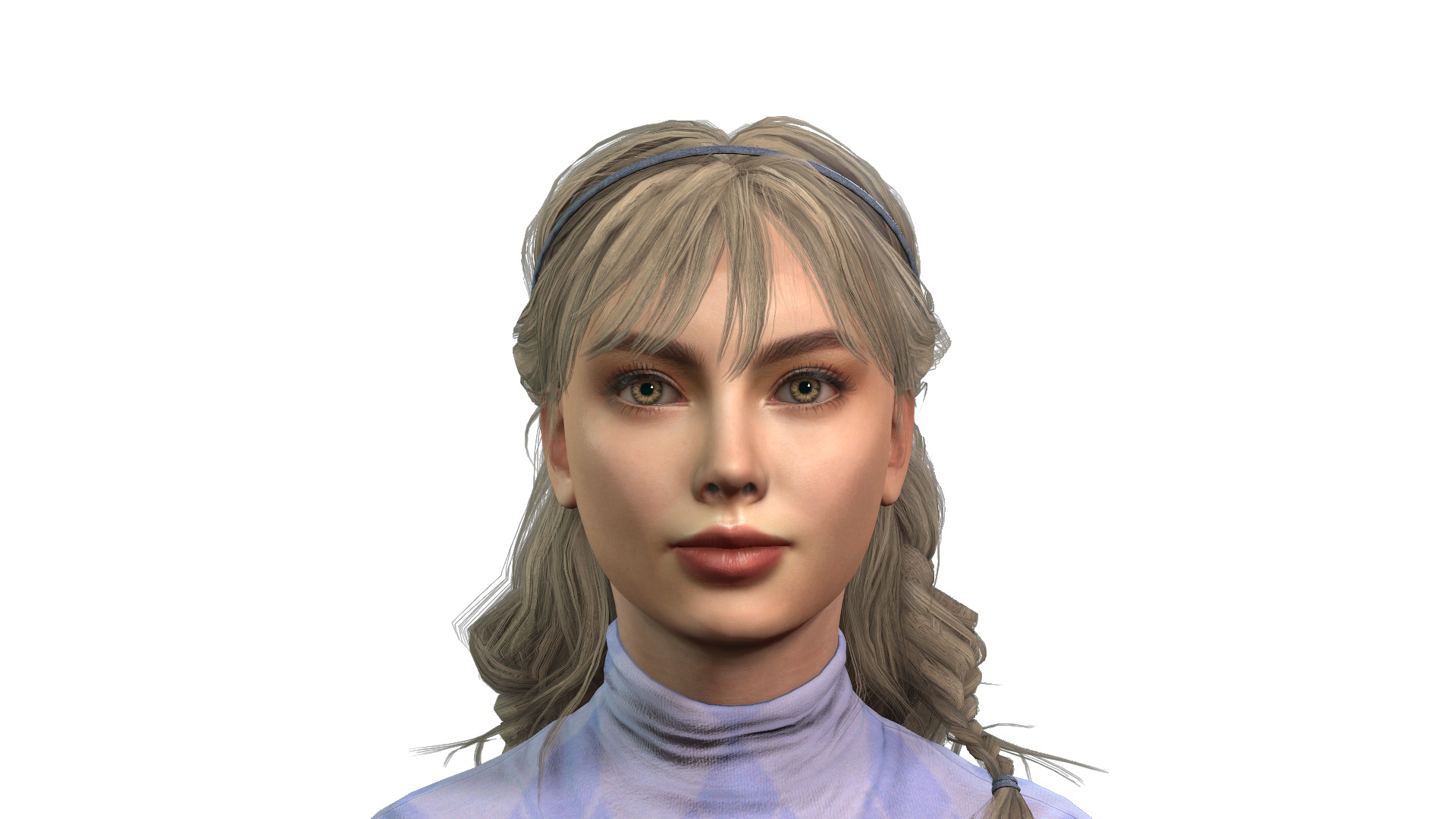 High Quality 3D Model of a lady 3D model_2