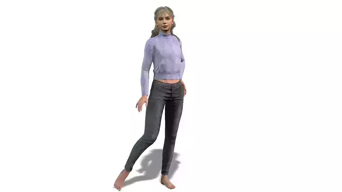 High Quality 3D Model of a lady