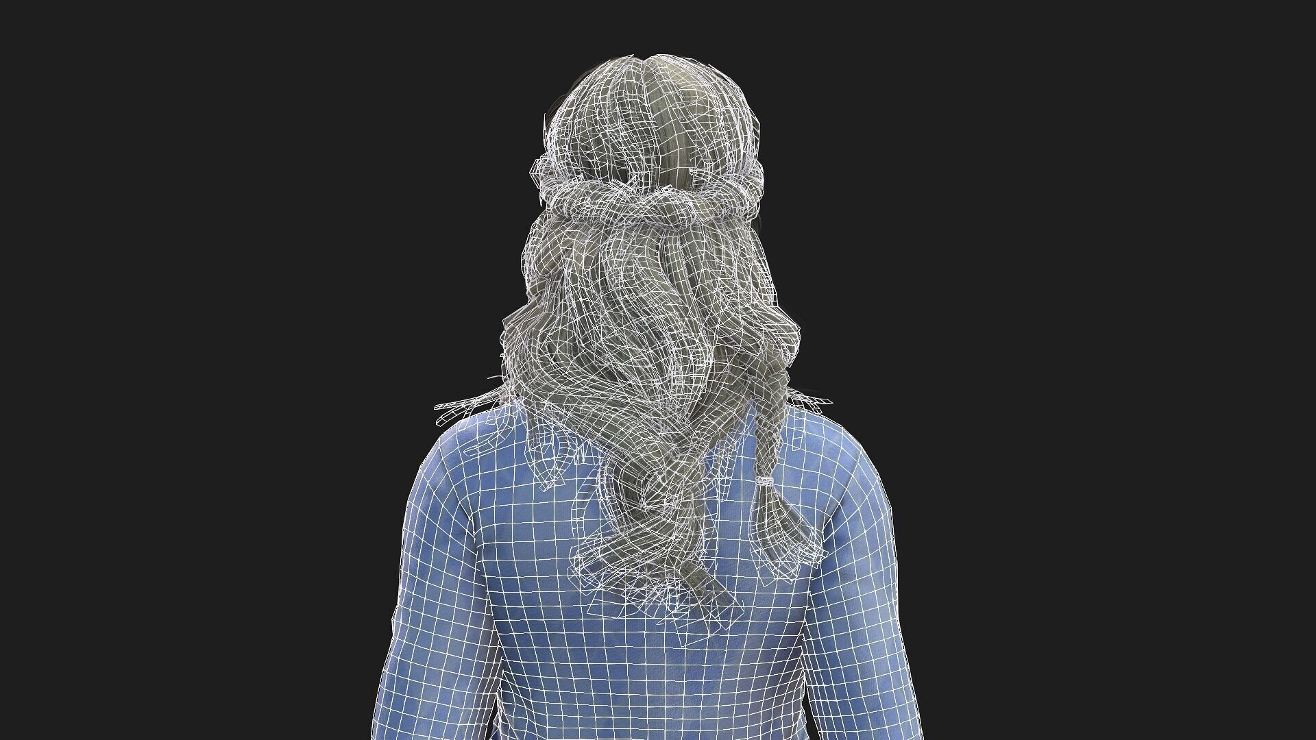 High Quality 3D Model of a lady 3D model_15