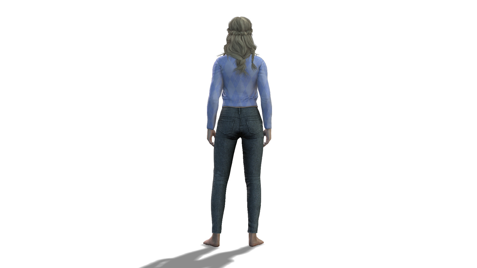 High Quality 3D Model of a lady 3D model_5