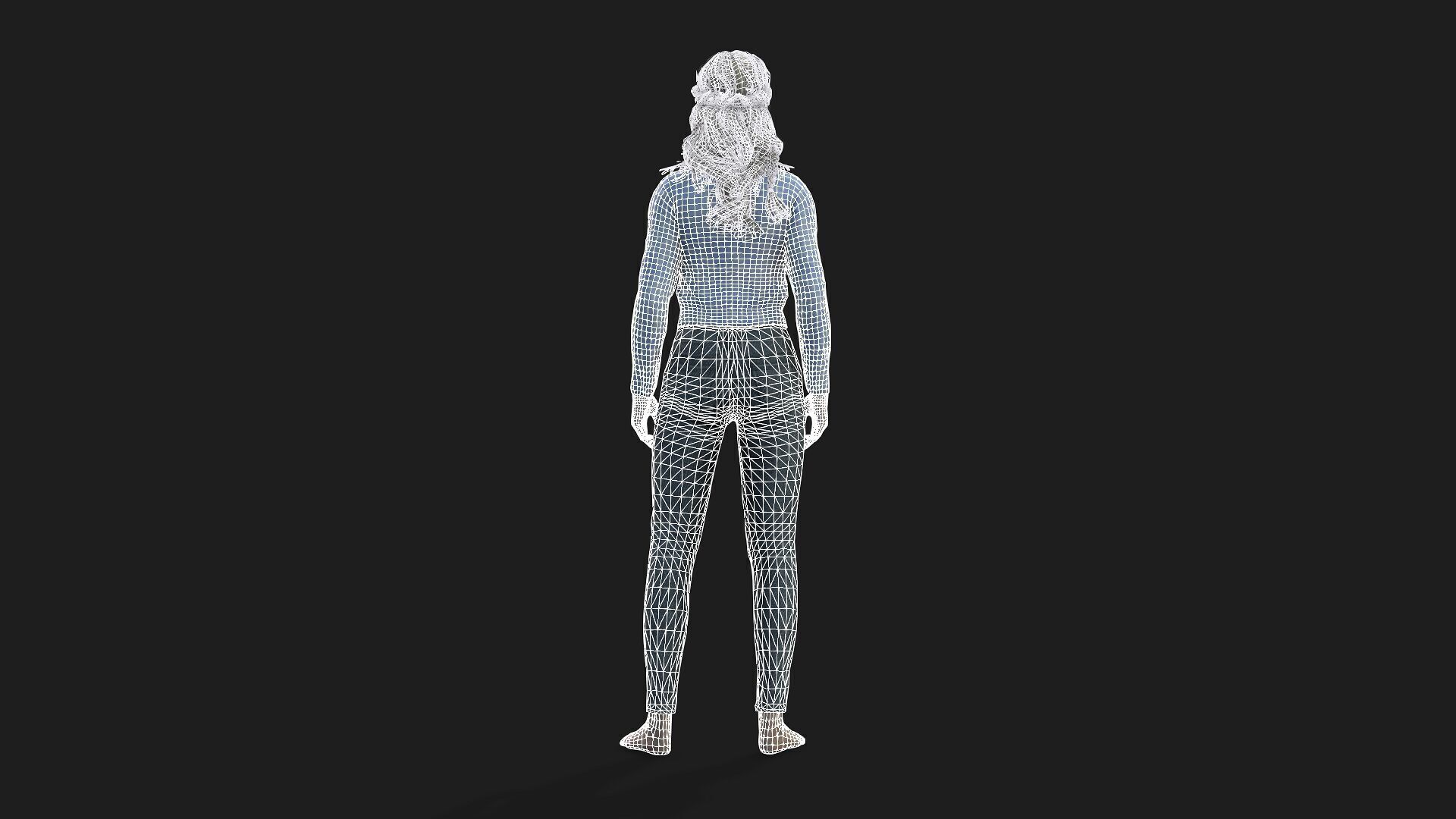 High Quality 3D Model of a lady 3D model_14