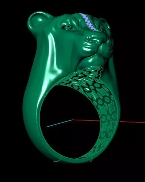 ANEL TIGRE COM PEDRAS 3D print model_0