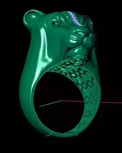 ANEL TIGRE COM PEDRAS