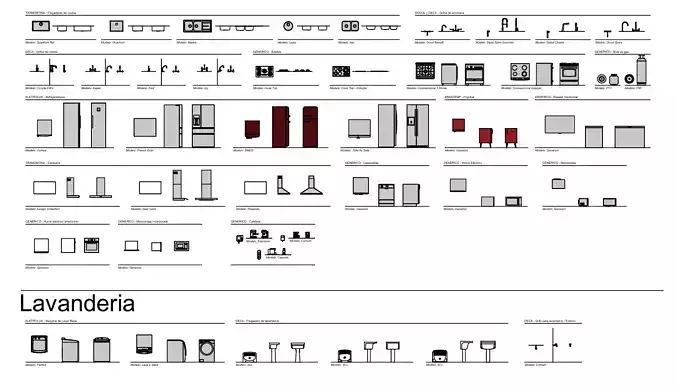 Bloques dinamicos en autocad  Free 3D model