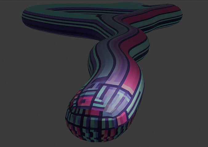 VHS Corridor 1 Free 3D model
