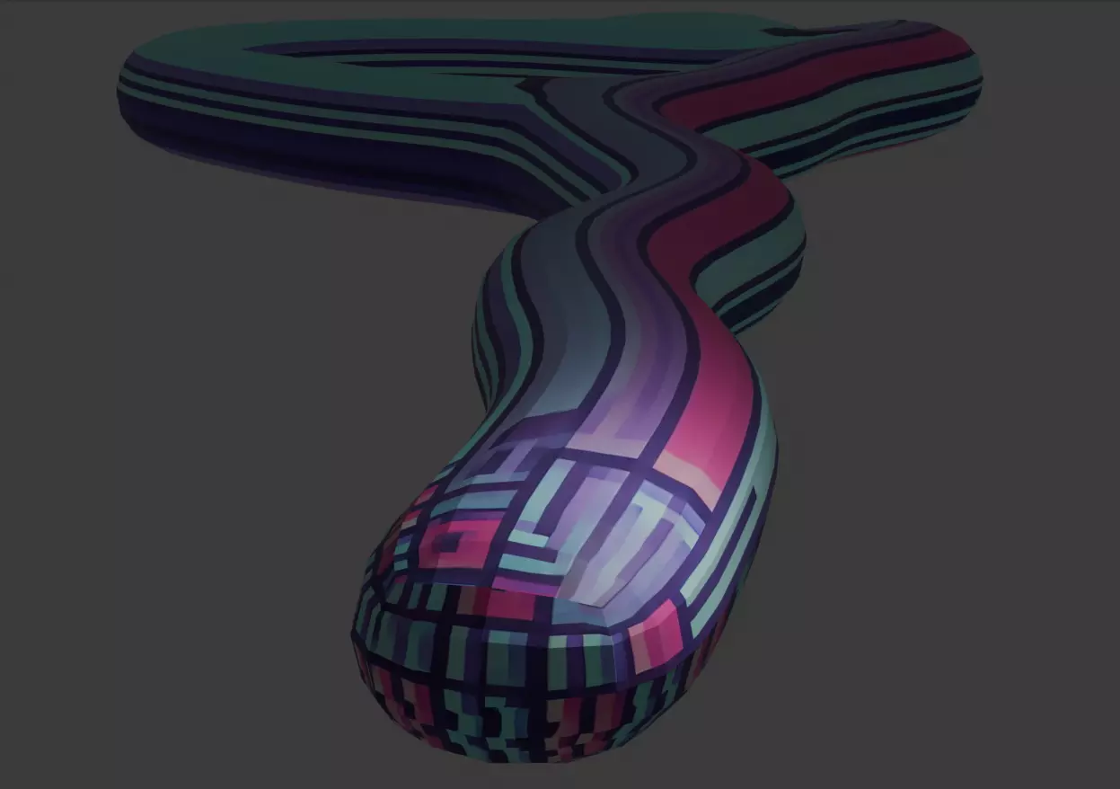 VHS Corridor 1 Free 3D model