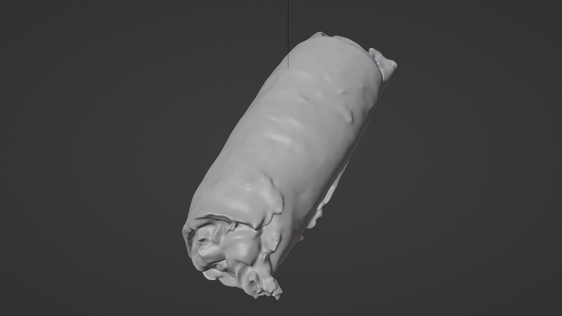 burrito Low-poly 3D model_3