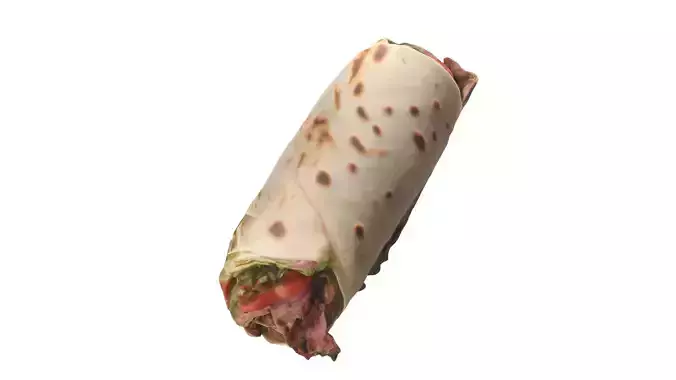 burrito Low-poly 3D model