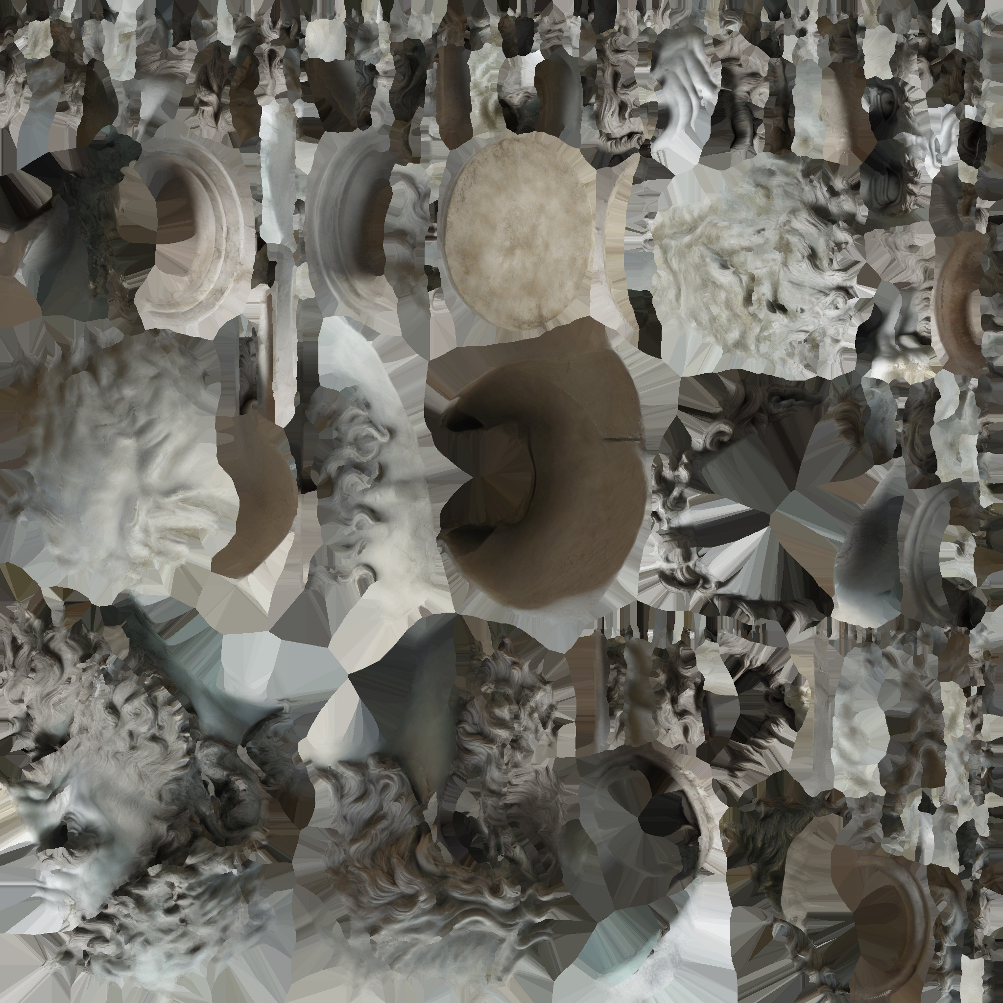 head statue Low-poly 3D model_6